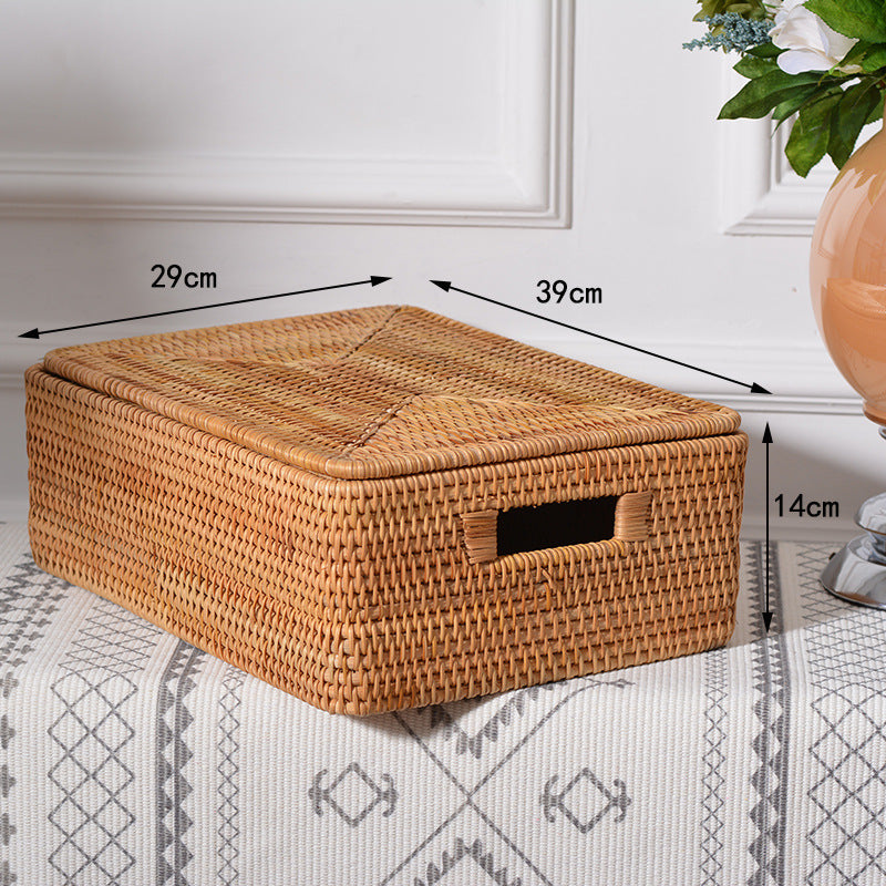 Handybabad Vietnamese-Style Woven Storage Basket with Lid product view 2