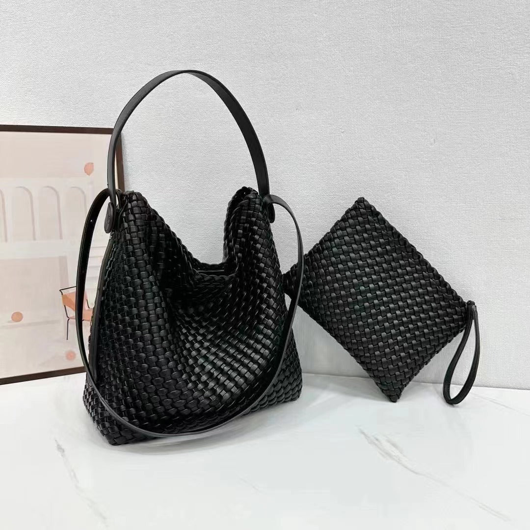 Handybabad Woven Large-Capacity Shoulder Tote product view 2
