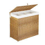 Handybabad Faux-Rattan Laundry Basket with Lid product view 1
