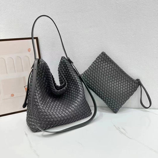 Handybabad Woven Large-Capacity Shoulder Tote product view 1