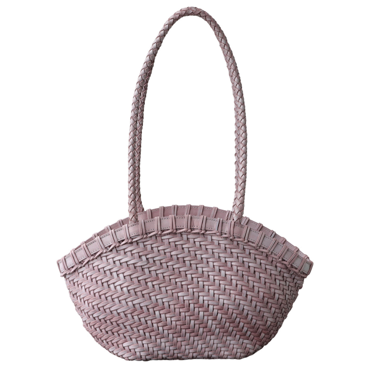 Handybabad Woven-Texture Shoulder Tote with Waxed-Look Finish product view 1