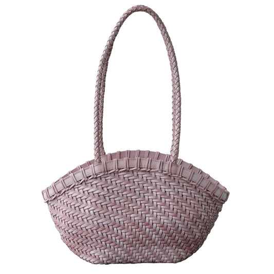 Handybabad Woven-Texture Shoulder Tote with Waxed-Look Finish product view 1