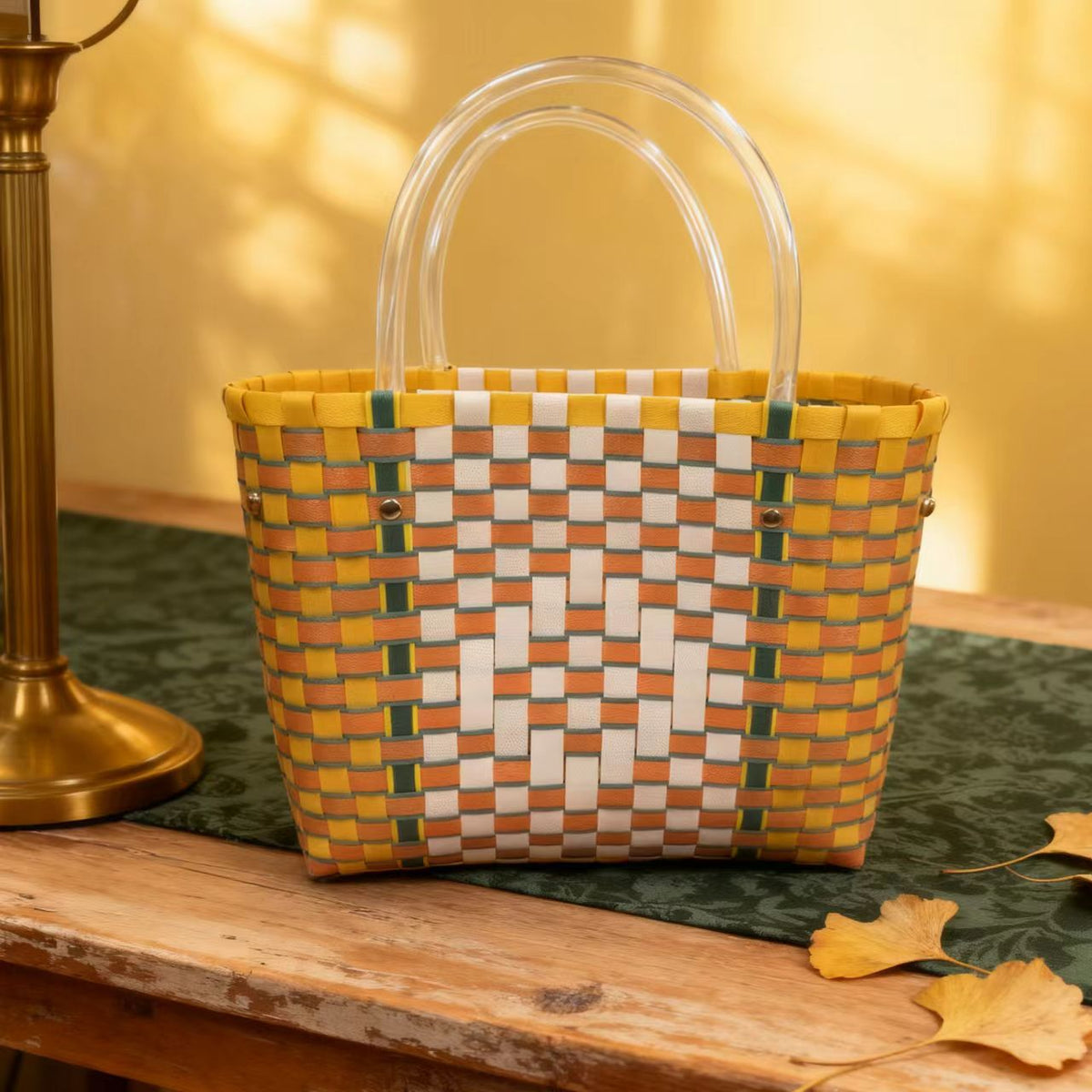 Handybabad Woven Beach-Style Basket Tote product view 1