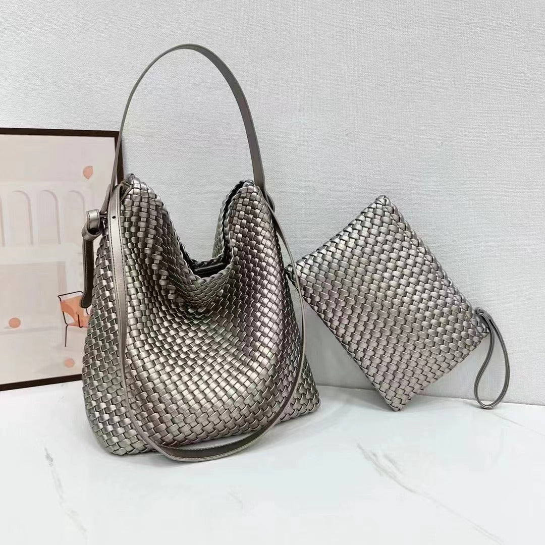 Handybabad Woven Large-Capacity Shoulder Tote product view 3
