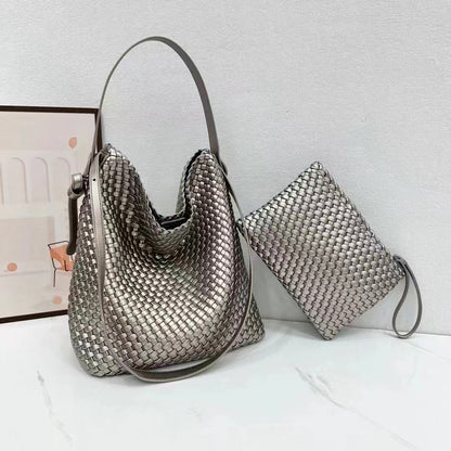 Handybabad Woven Large-Capacity Shoulder Tote product view 3